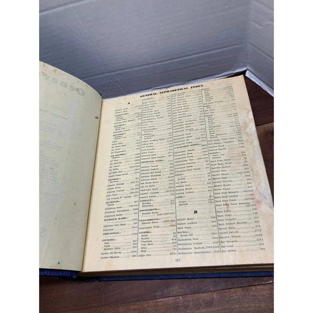 Seattle Hardware Company General Index Catalog Vintage 1920s Trade Industrial